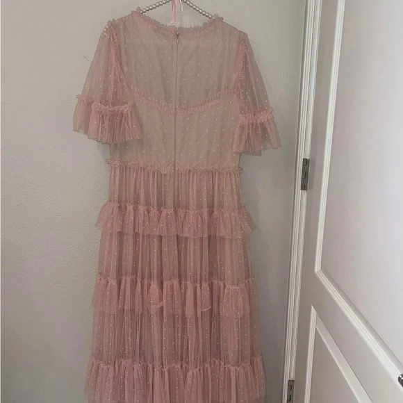 Ivy City Co Pink Tulle Whimsical Maxi Dress - Picture 2 of 3